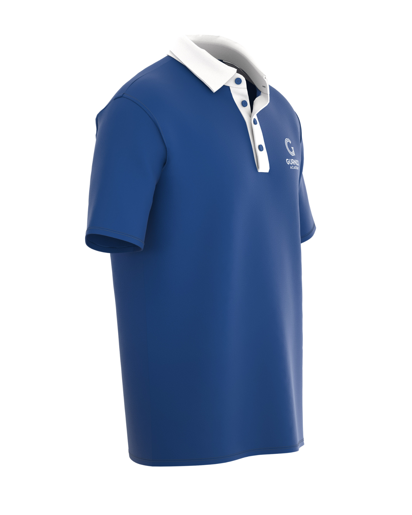 Gurnick Academy Blue and White Polo Shirt - Unisex