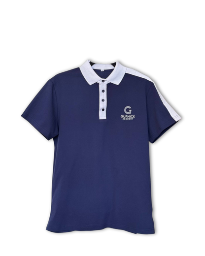Gurnick Academy Blue and White Polo Shirt - Unisex