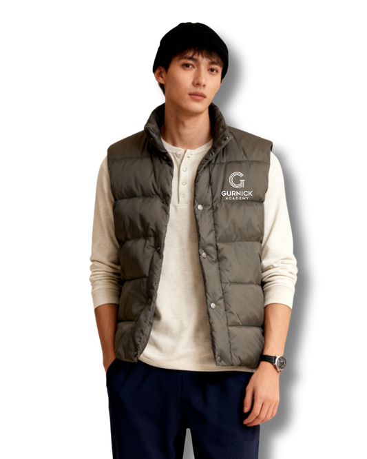 GA - Green Puffer Vest Overlayer