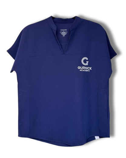 Women’s Split-Neck Multi-Pocket Scrub Top - Uniform