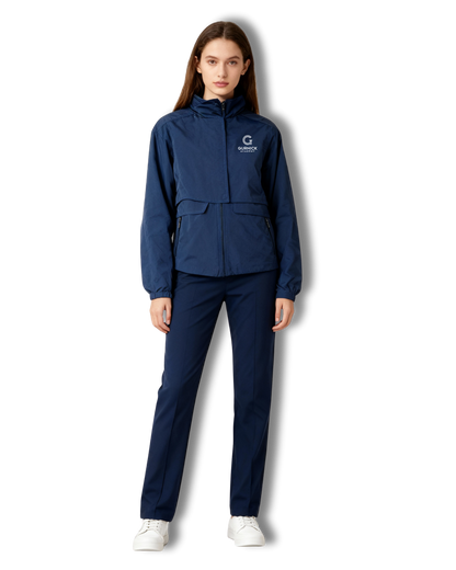 GA - Blue Lightweight Windbreaker Jacket Short