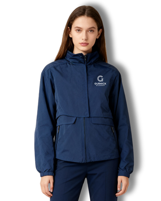 GA - Blue Lightweight Windbreaker Jacket Short