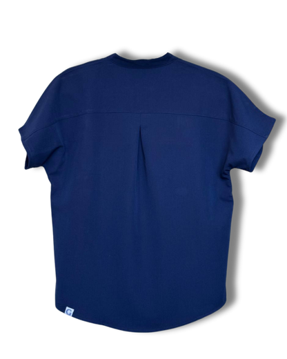 Women’s Split-Neck Multi-Pocket Scrub Top - Uniform