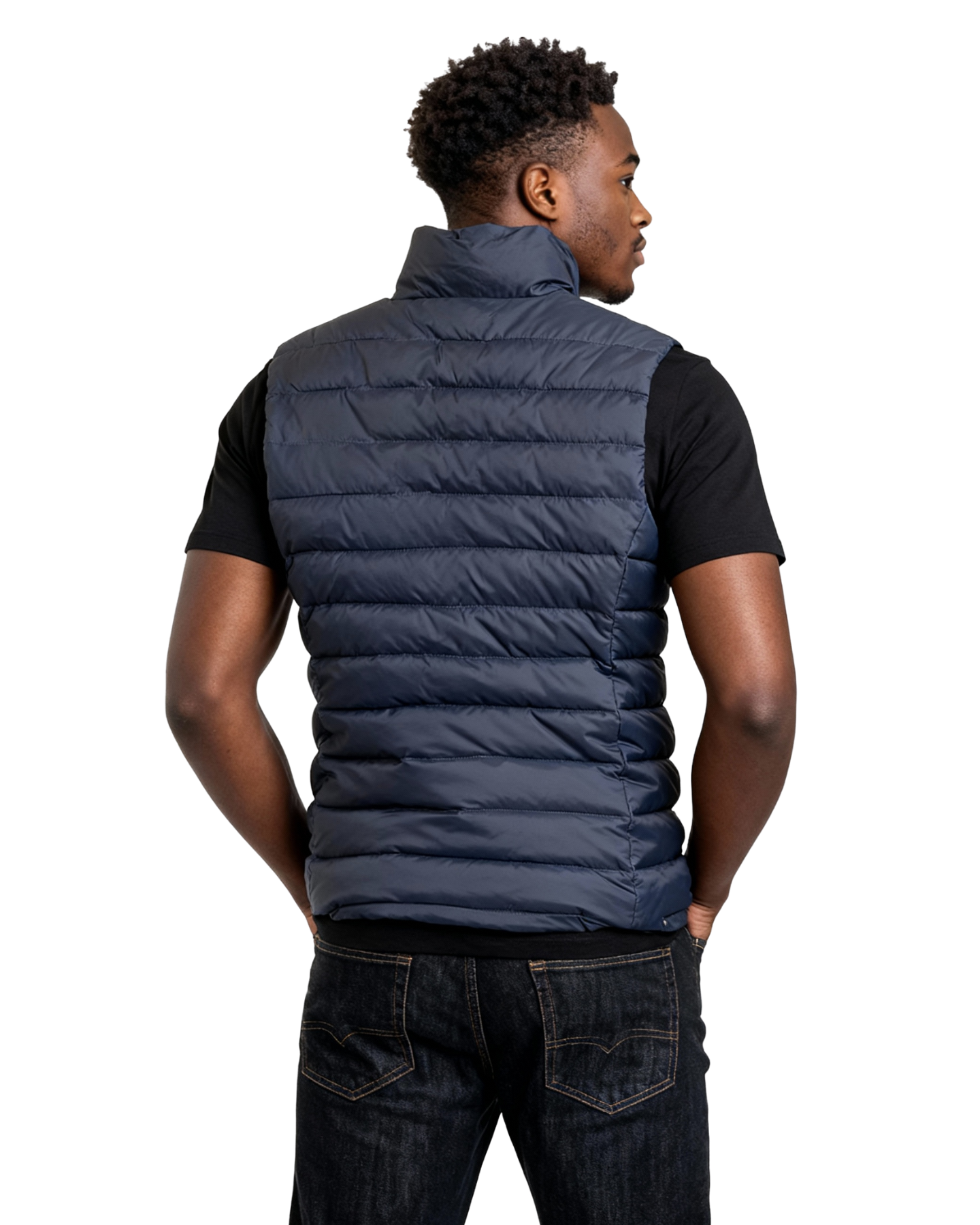 Gurnick Academy Blue Puffer Stuff Vest - Fitted Overlayer