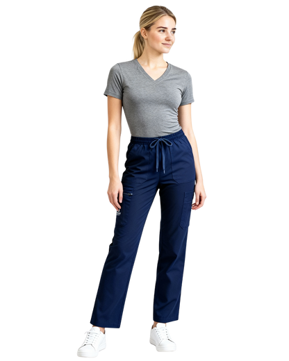 Women's Classic Boot Cut Scrub Pants with 4 Pockets