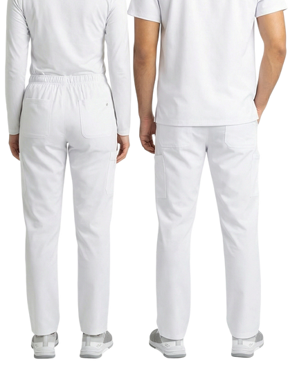 Unisex White Scrub Top