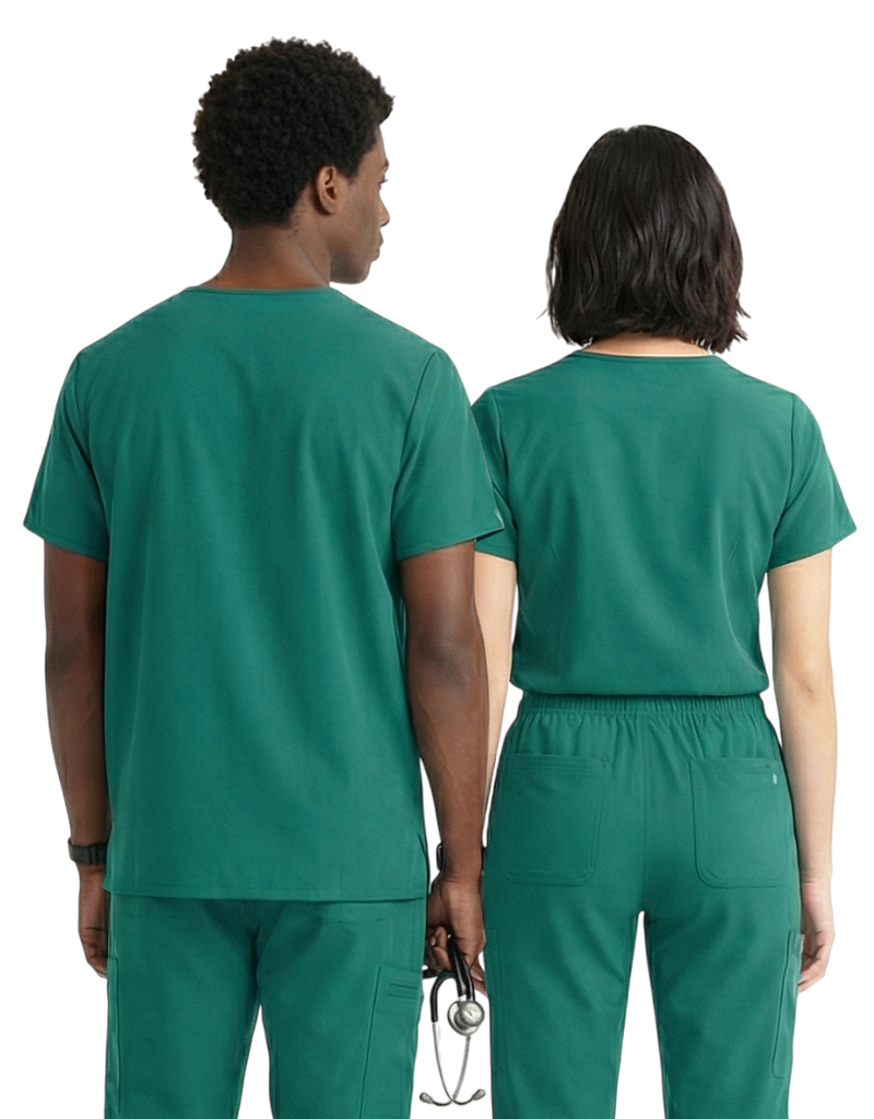 Unisex Teal Scrub Top