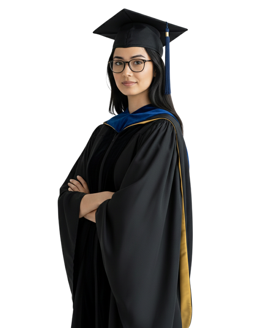 Step 1: Pick Your Graduation Cap and Gown - Masters Degree