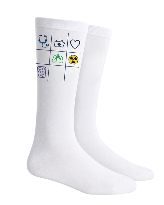 GA - White Compression Socks