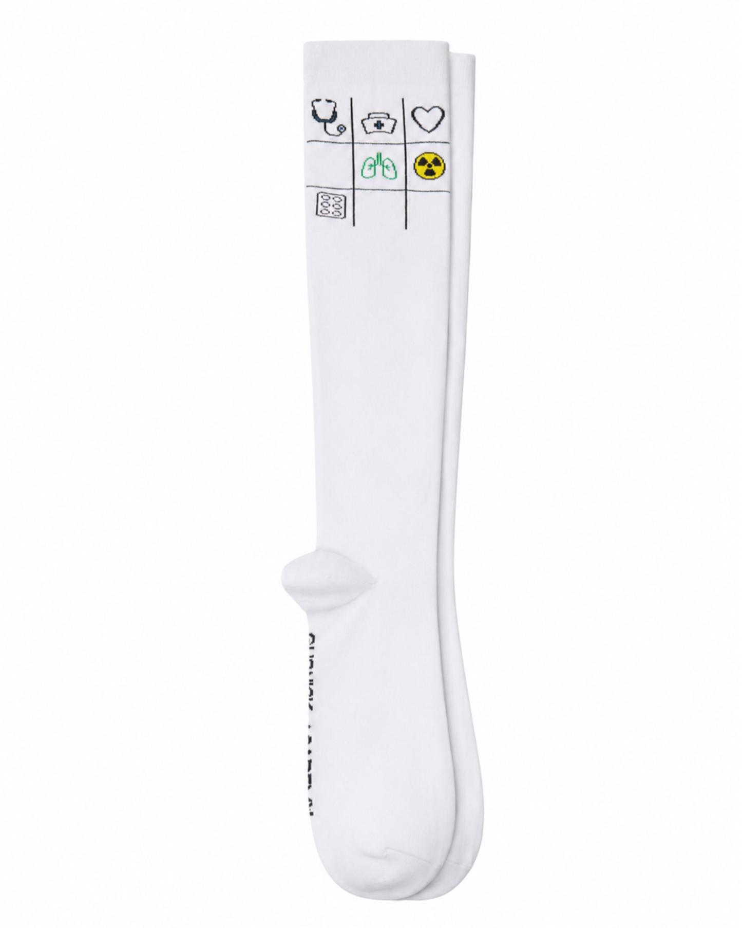 GA - White Compression Socks