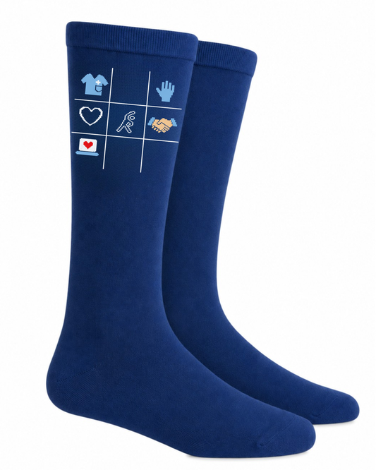GA - Navy Blue Compression Socks