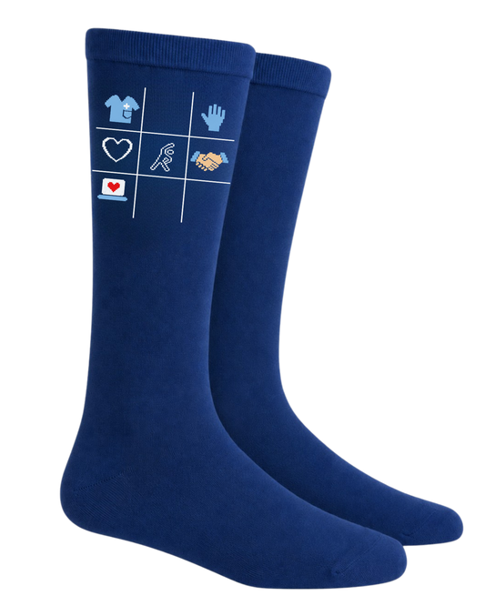 GA - Navy Blue Compression Socks