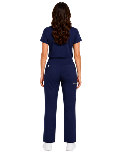 Women's Classic Boot Cut Scrub Pants with 4 Pockets