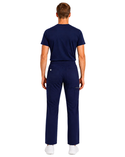 Men's Classic Boot Cut Scrub Pants With 4 Pockets