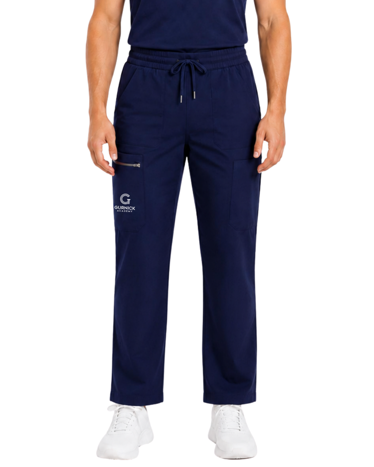 Men's Classic Boot Cut Scrub Pants With 4 Pockets