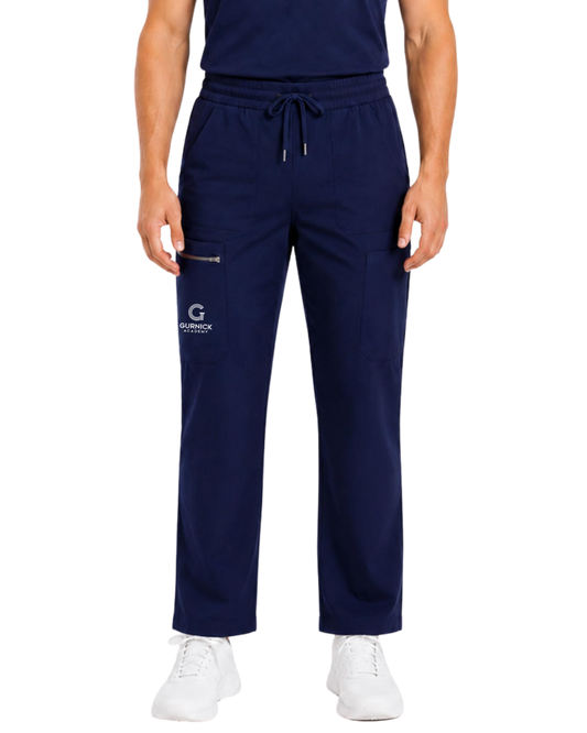 Men's Classic Boot Cut Scrub Pants With 4 Pockets