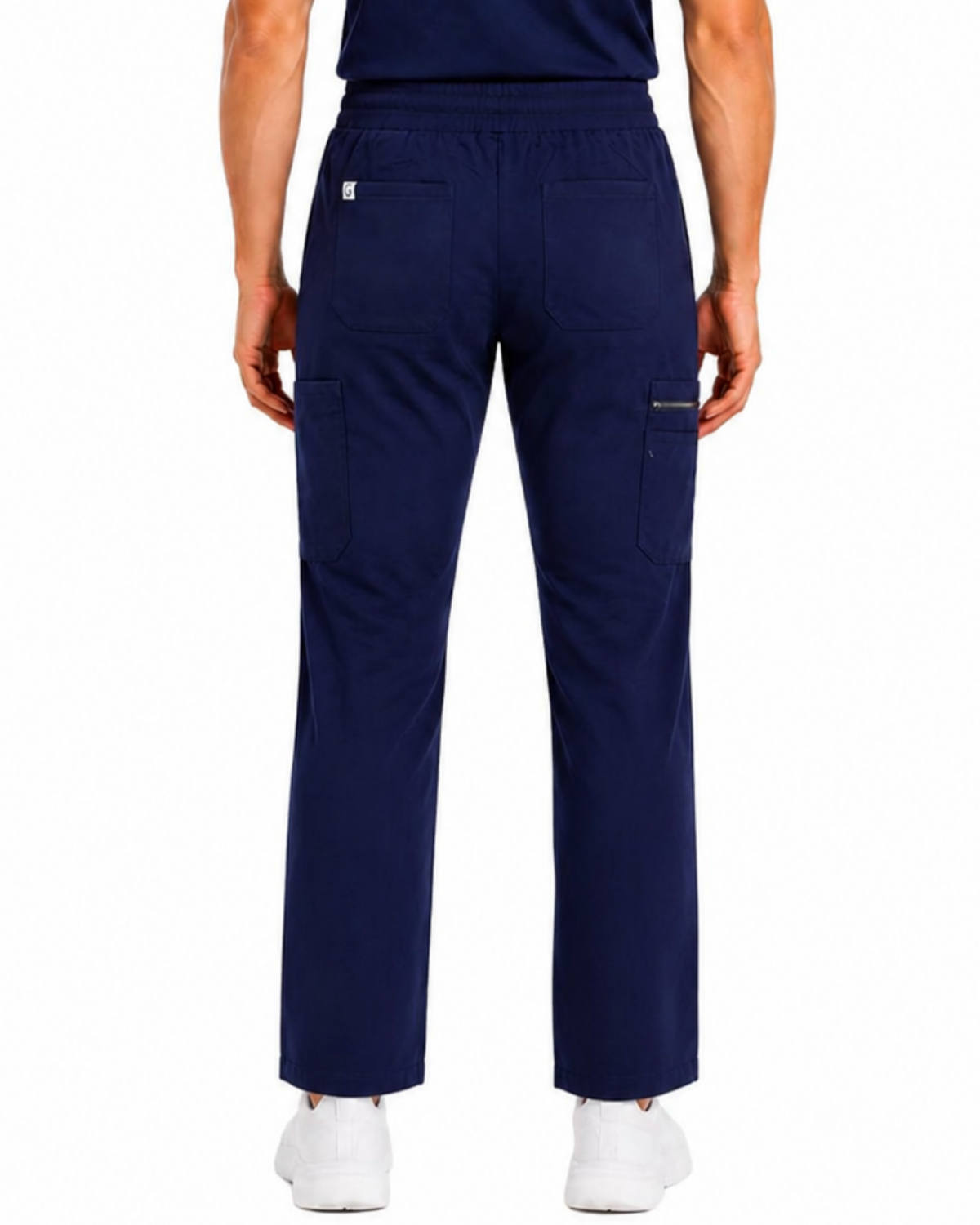 Men's Classic Boot Cut Scrub Pants With 4 Pockets