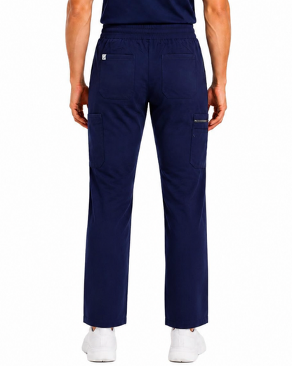 Men's Classic Boot Cut Scrub Pants With 4 Pockets