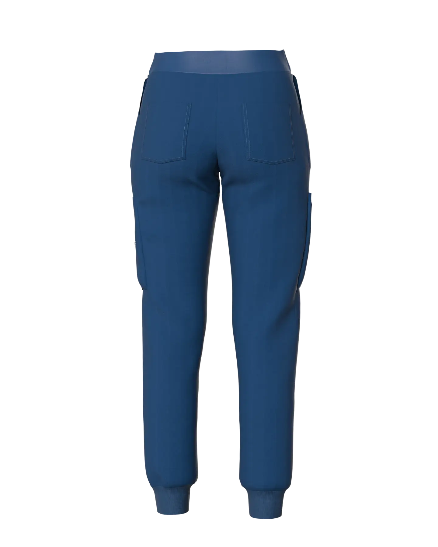 Men's Jogger Scrub Pants with 4 Pockets - Rear View