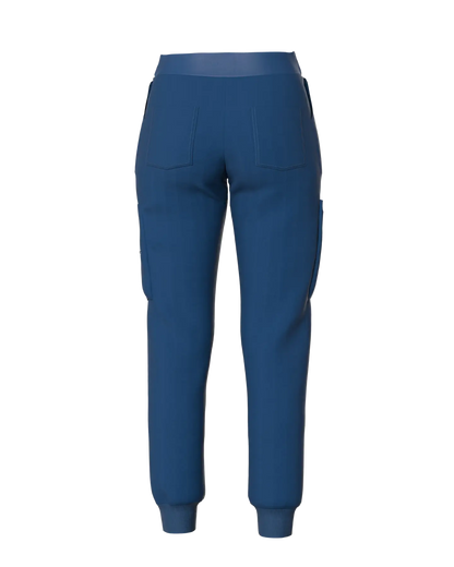 Men's Jogger Scrub Pants with 4 Pockets - Rear View