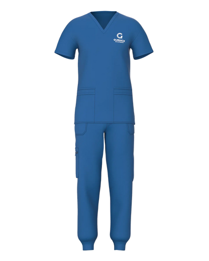 Men's Jogger Scrub Pants with 4 Pockets - Full Frontal View