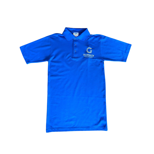 Royal Blue Pique 3-Button Polo Shirt F