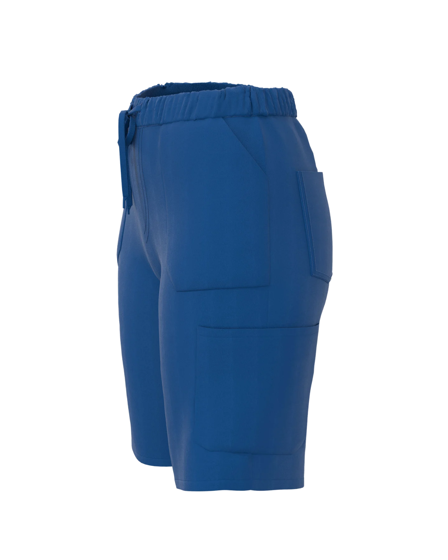 Women's Scrubs Shorts with Elastic Waistband and Adjustable Drawstrings - left Side View