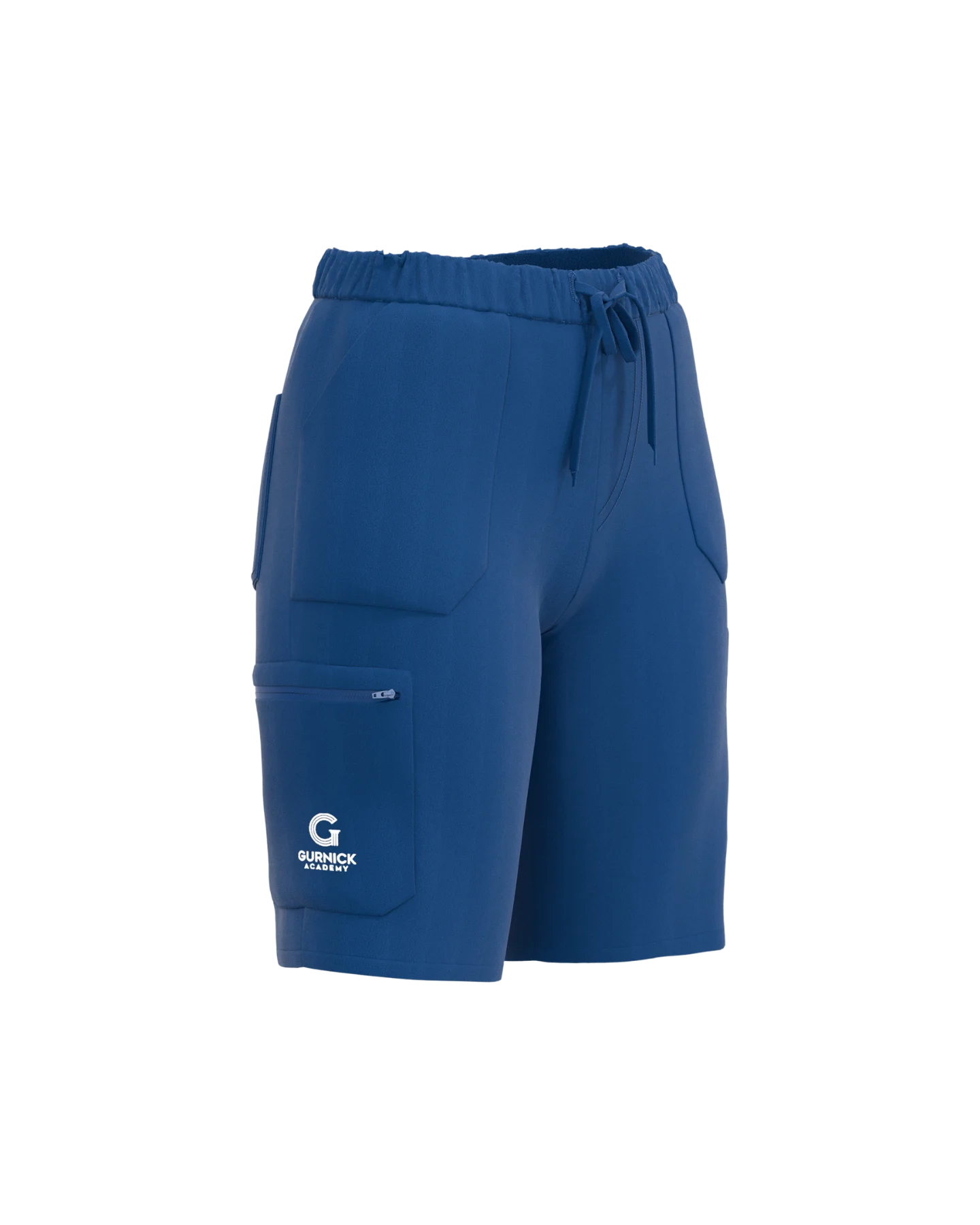 Women's Scrubs Shorts with Elastic Waistband and Adjustable Drawstrings - Right Side View